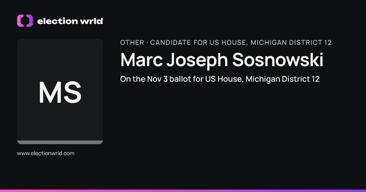 Profile card for Marc Joseph Sosnowski