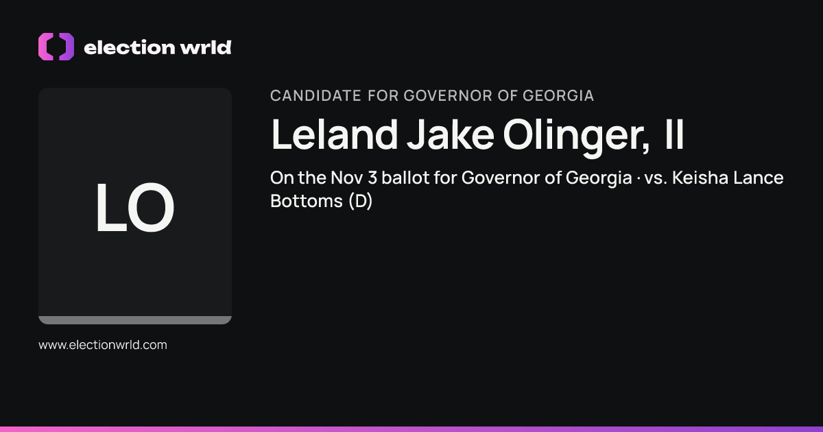 Profile card for Leland Jake Olinger, II