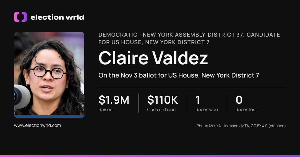 Profile card for Claire Valdez