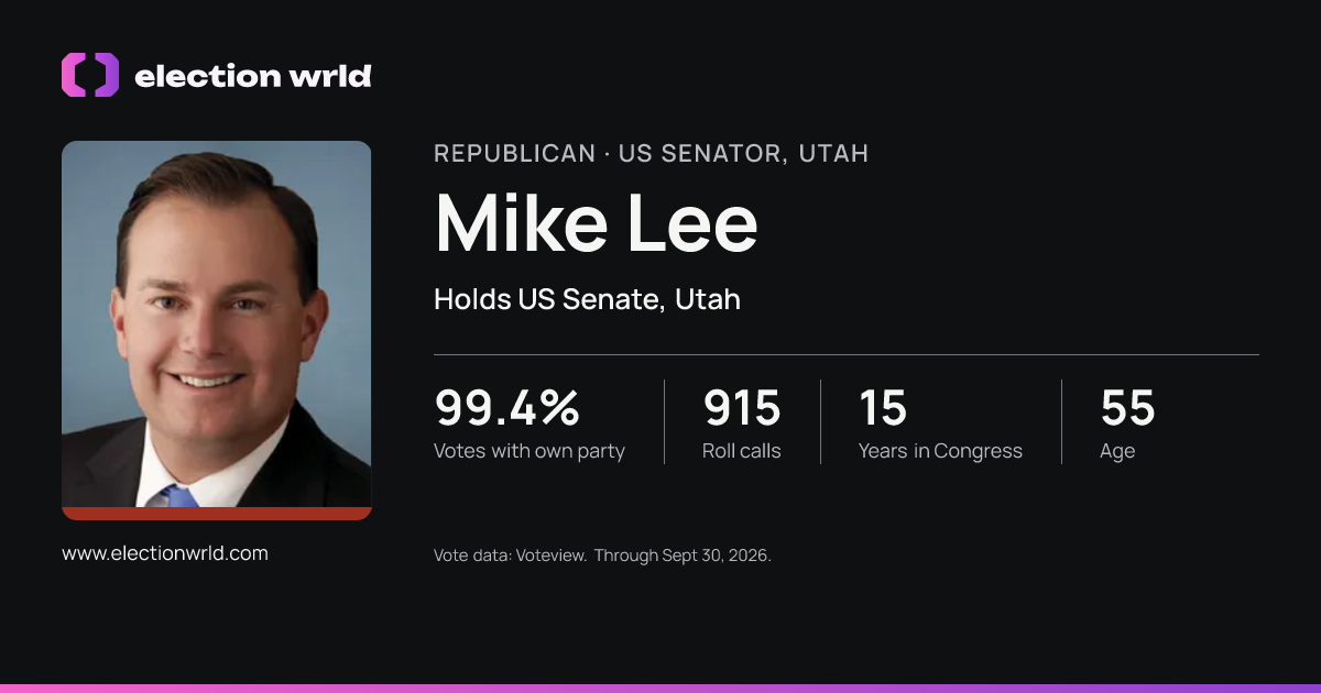 Profile card for Mike Lee
