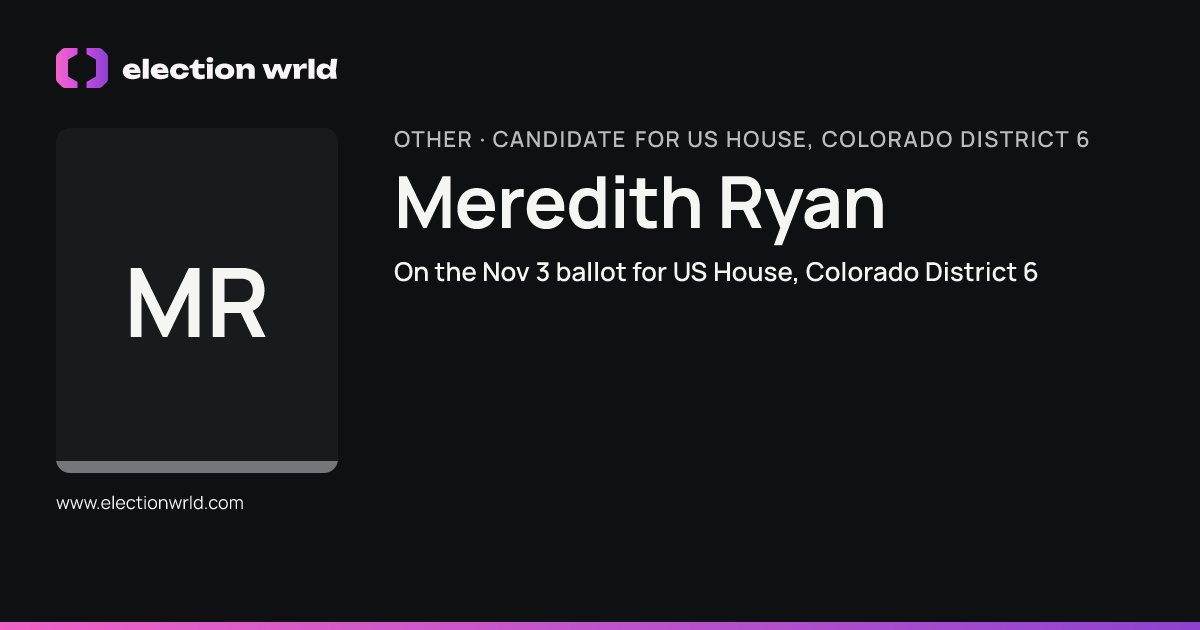 Profile card for Meredith Ryan
