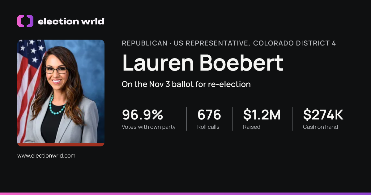 Profile card for Lauren Boebert