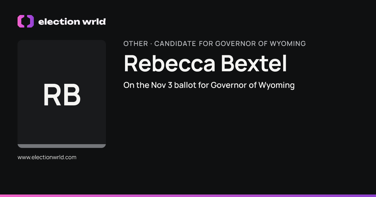 Profile card for Rebecca Bextel
