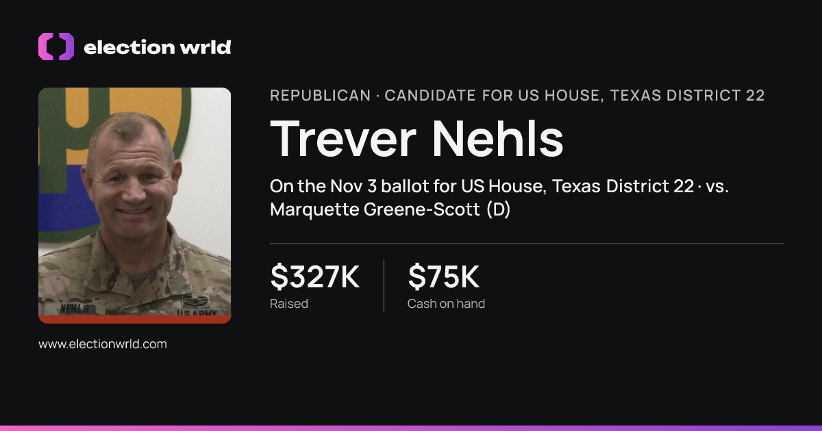 Profile card for Trever Nehls
