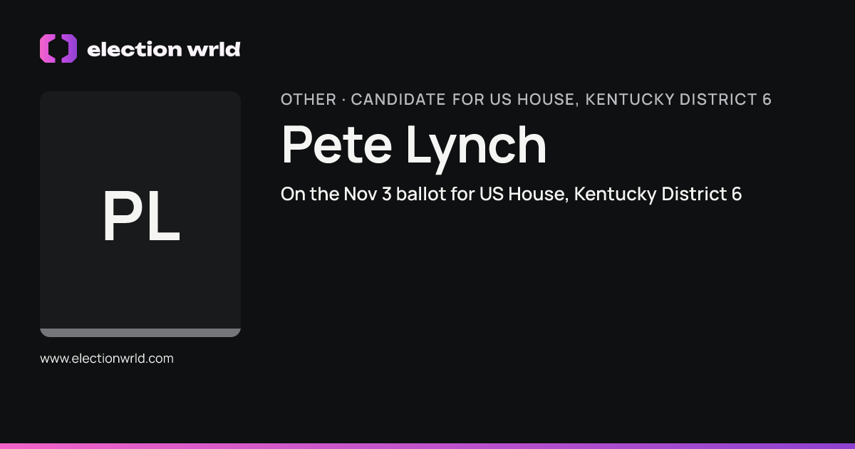 Profile card for Pete Lynch