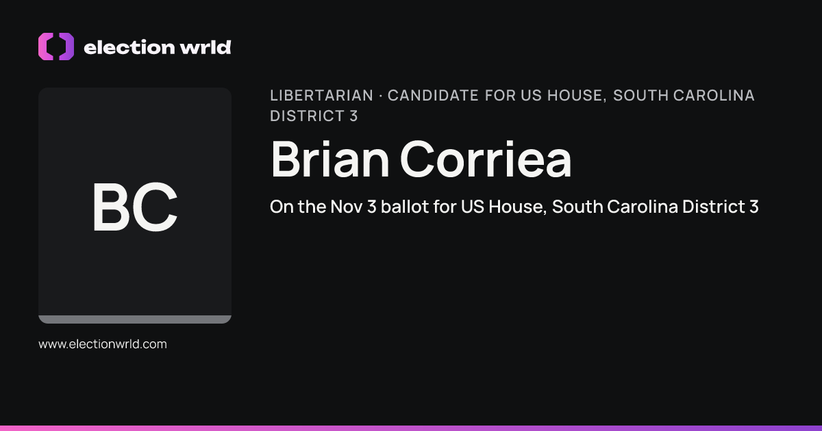 Profile card for Brian Corriea