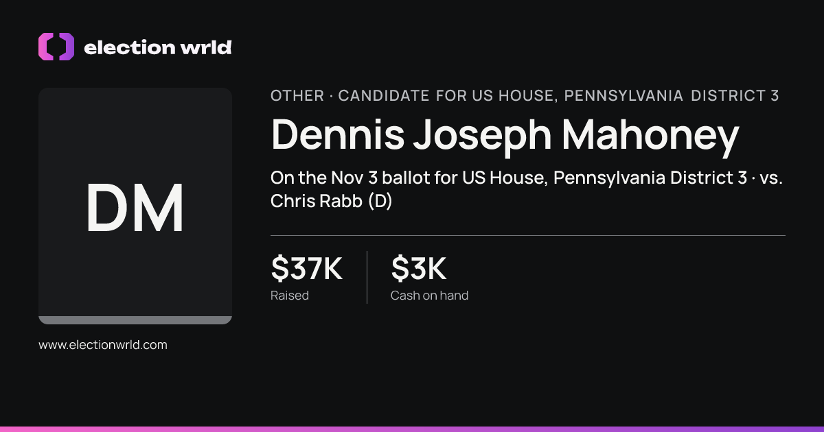 Profile card for Dennis Joseph Mahoney
