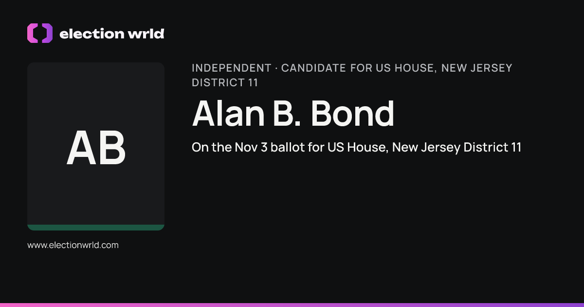 Profile card for Alan B. Bond