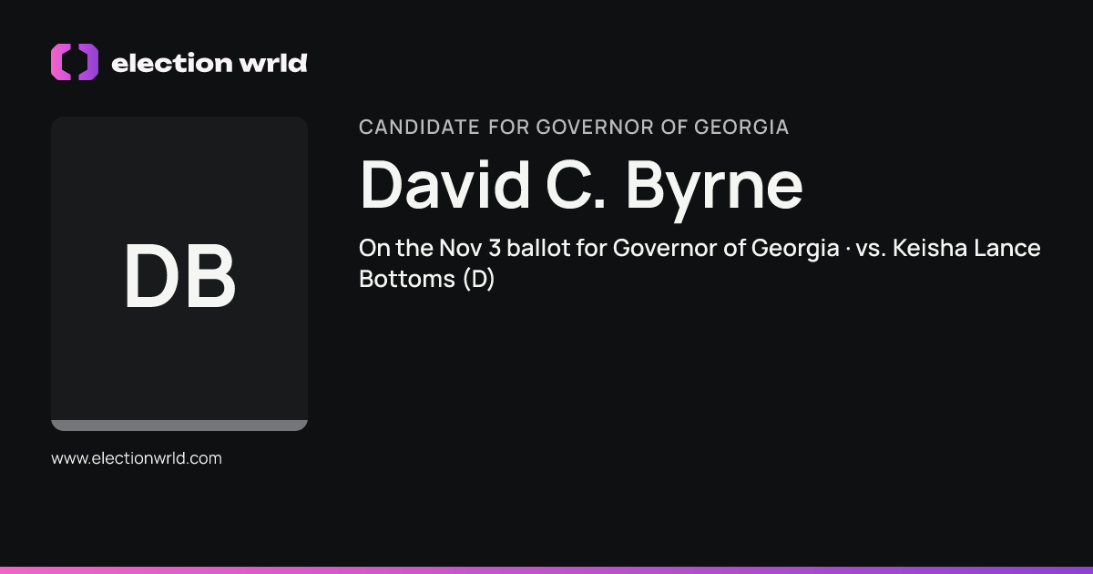 Profile card for David C. Byrne