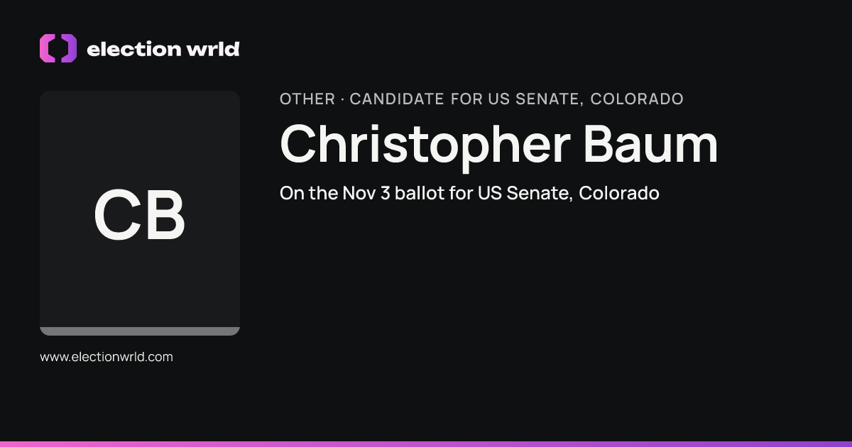 Profile card for Christopher Baum