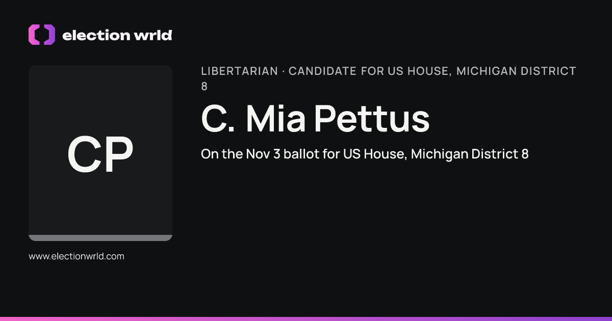 Profile card for C. Mia Pettus