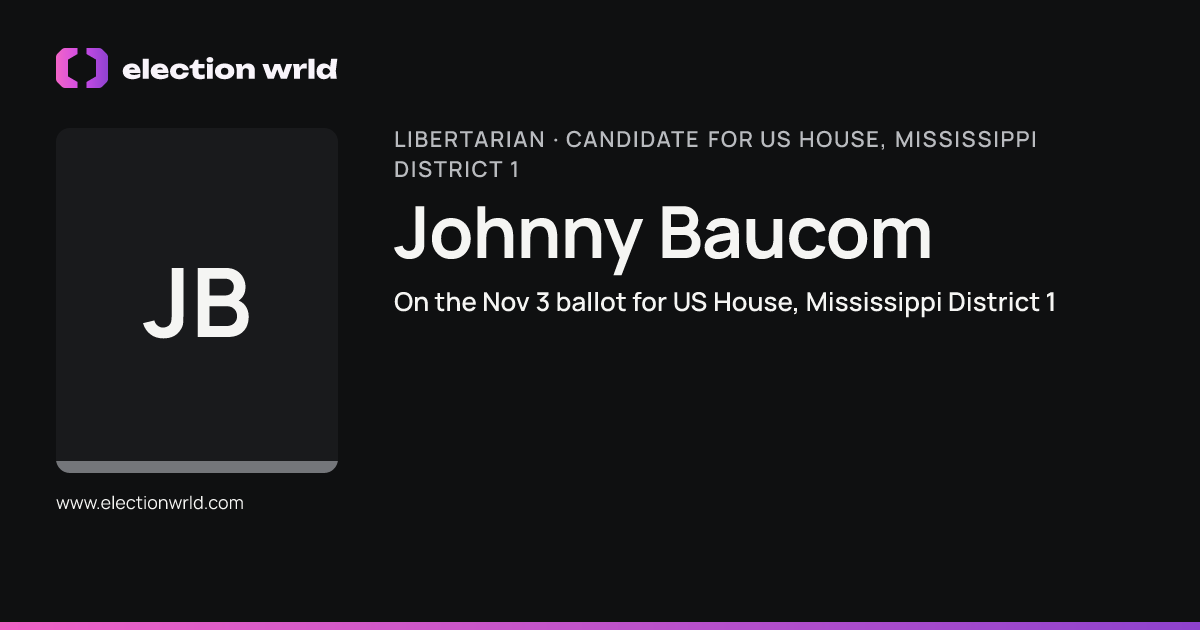 Profile card for Johnny Baucom