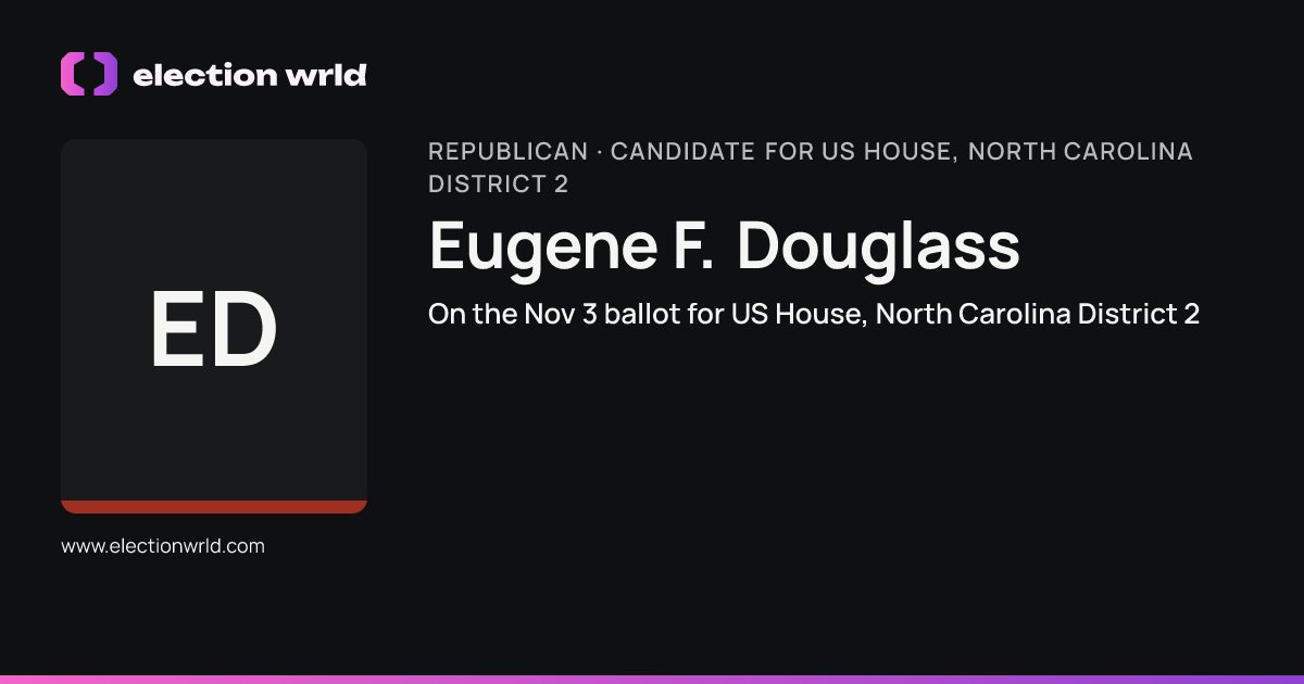 Profile card for Eugene F. Douglass