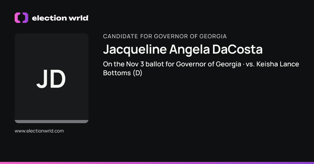 Profile card for Jacqueline Angela DaCosta