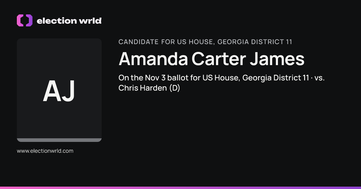 Profile card for Amanda Carter James