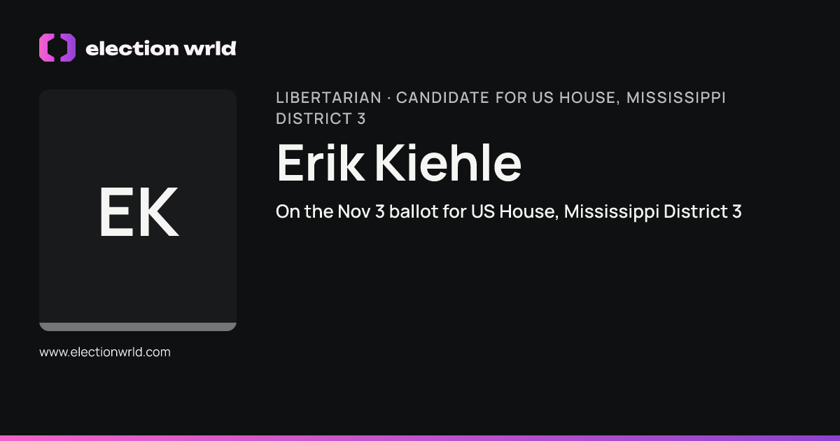 Profile card for Erik Kiehle