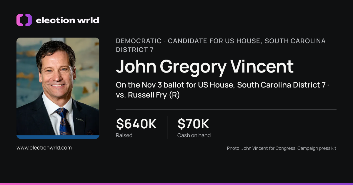 Profile card for John Gregory Vincent