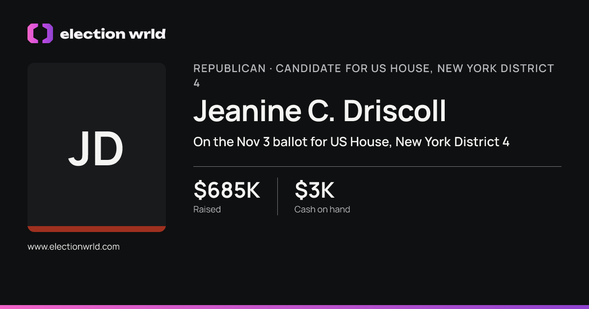 Profile card for Jeanine C. Driscoll