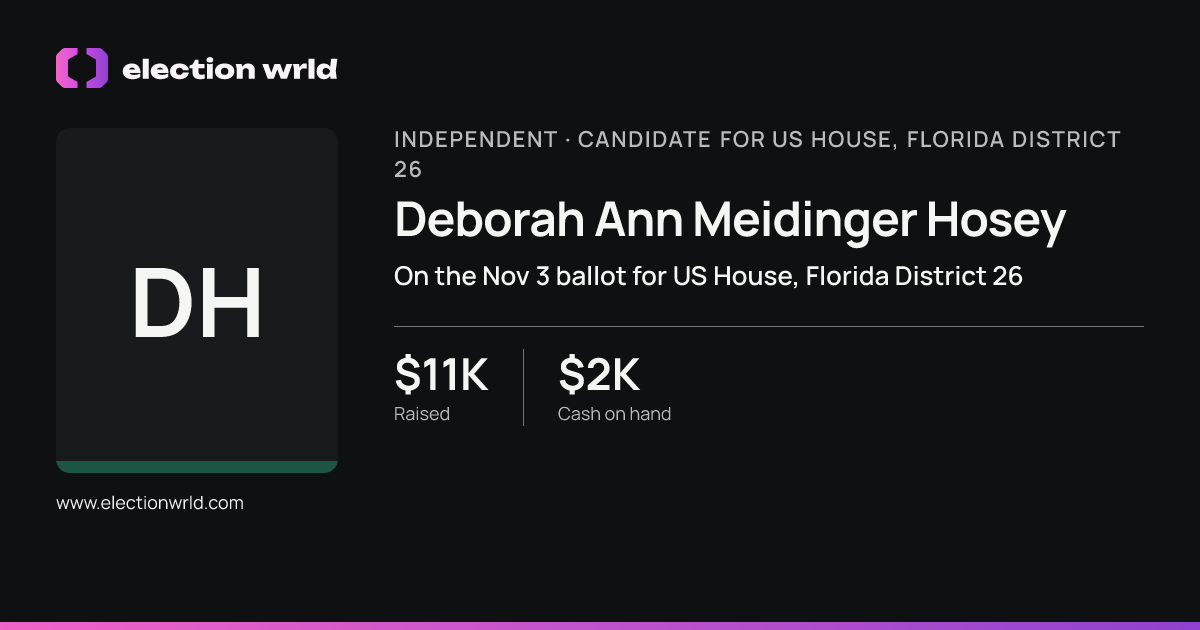 Profile card for Deborah Ann Meidinger Hosey
