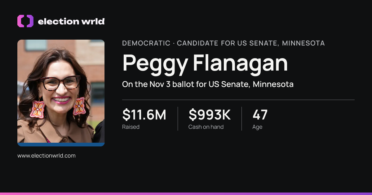 Profile card for Peggy Flanagan