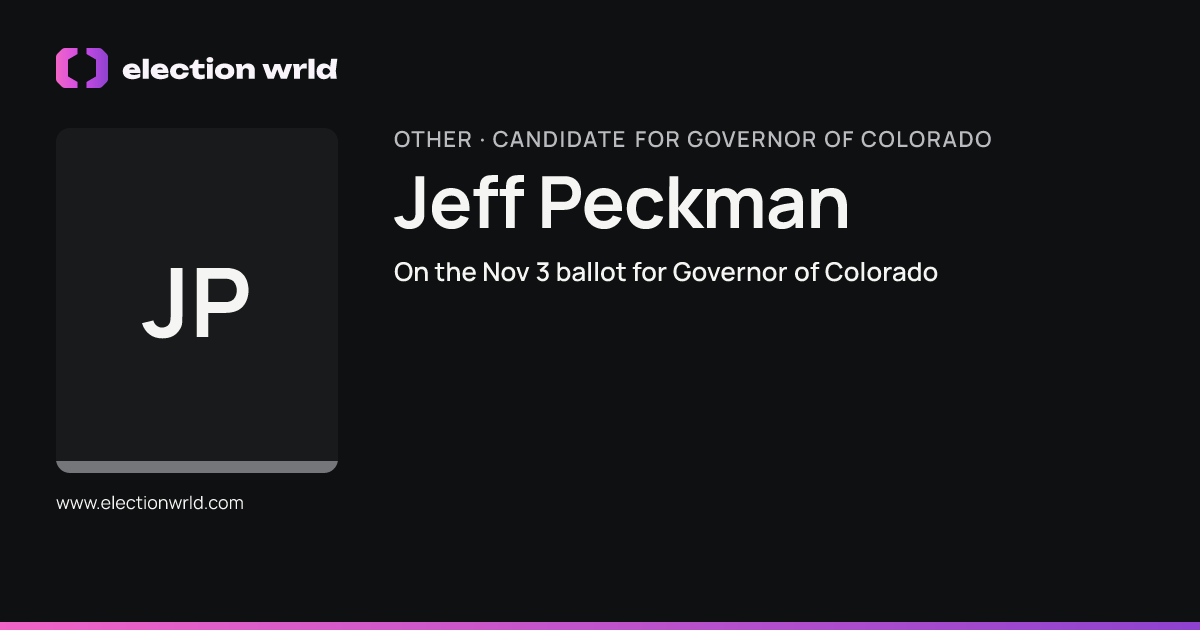 Profile card for Jeff Peckman