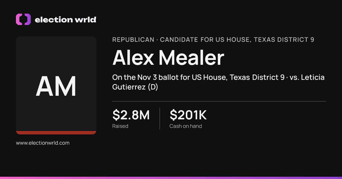 Profile card for Alex Mealer
