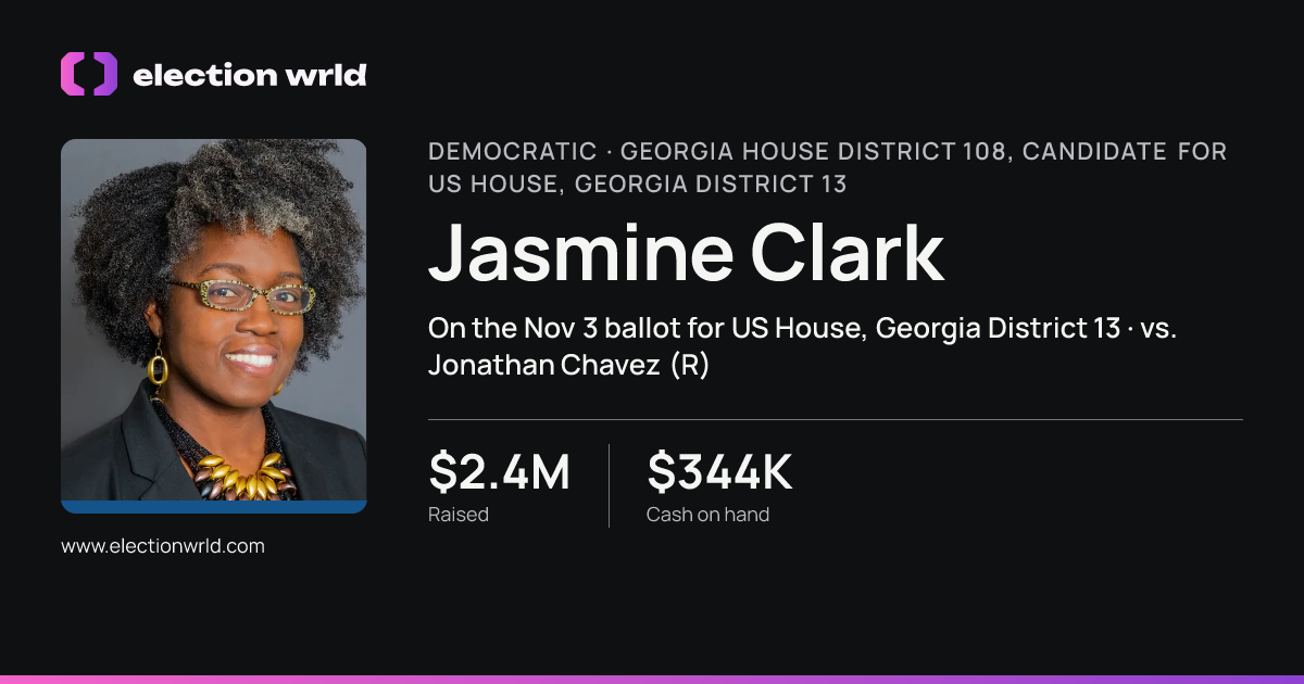 Profile card for Jasmine Clark