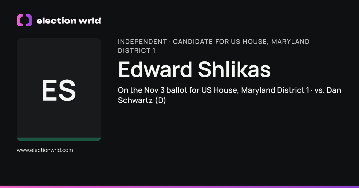 Profile card for Edward Shlikas