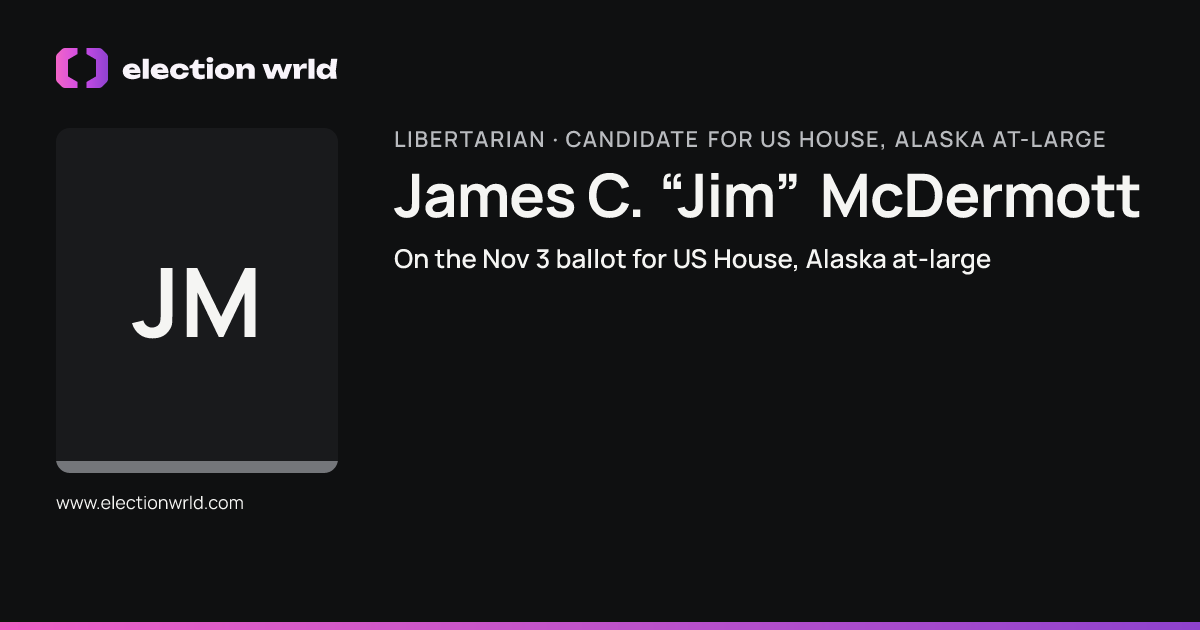 Profile card for James C. “Jim” McDermott