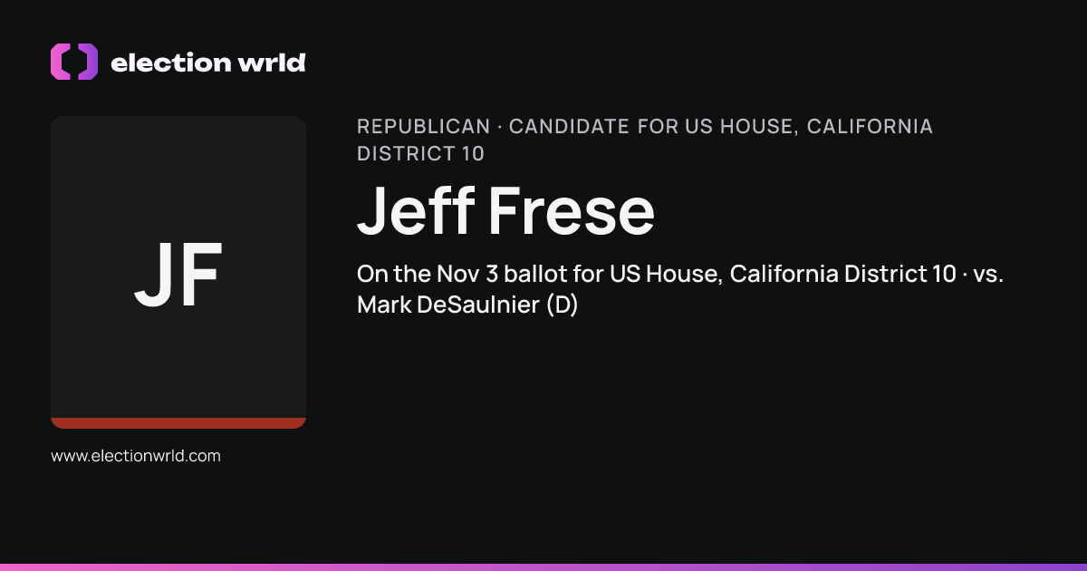 Profile card for Jeff Frese