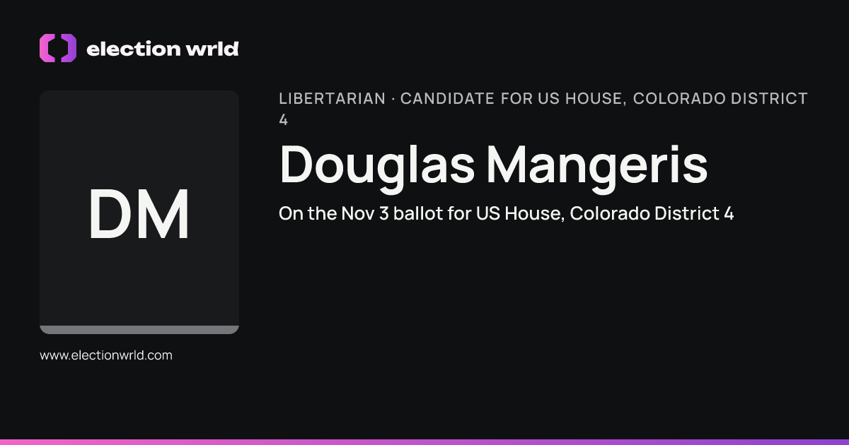 Profile card for Douglas Mangeris