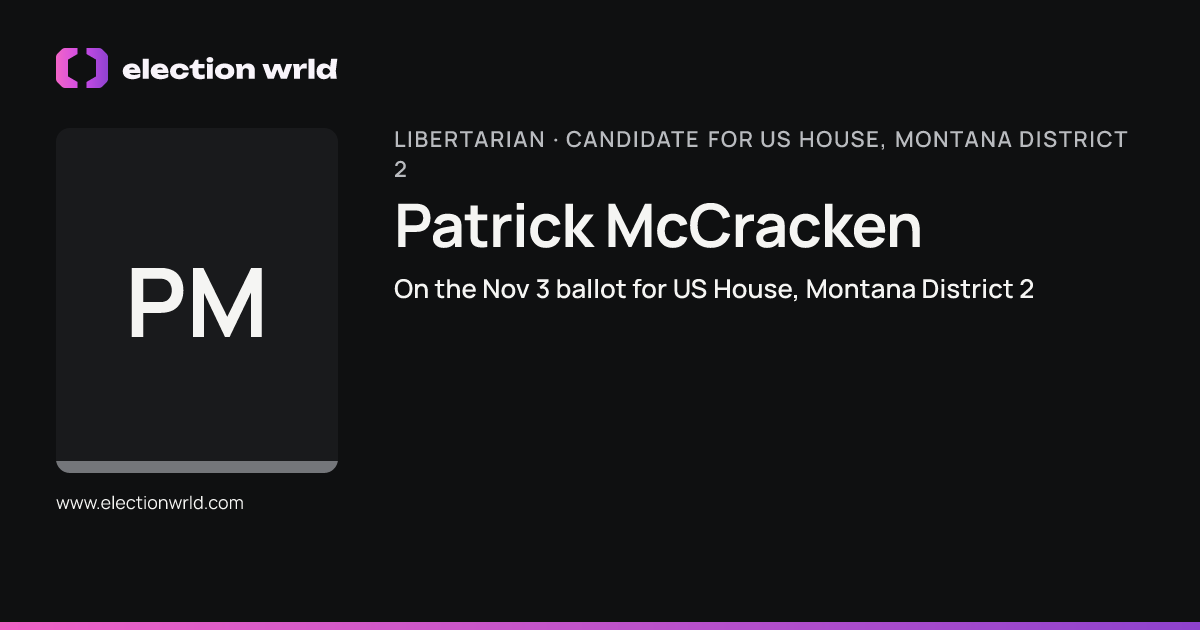 Profile card for Patrick McCracken