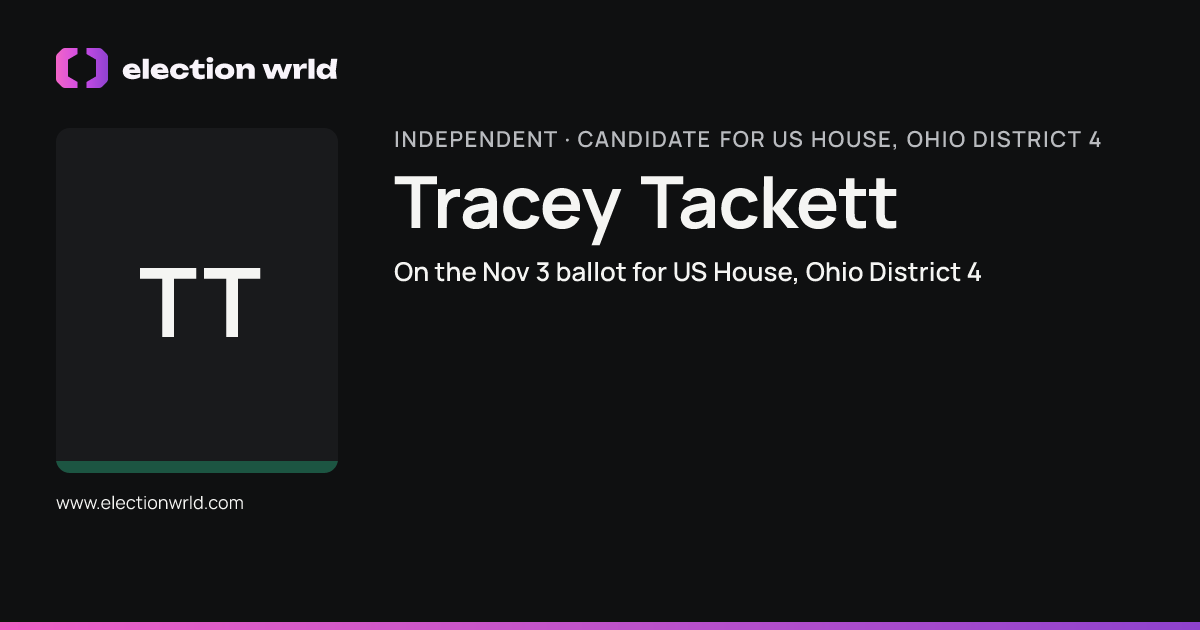 Profile card for Tracey Tackett