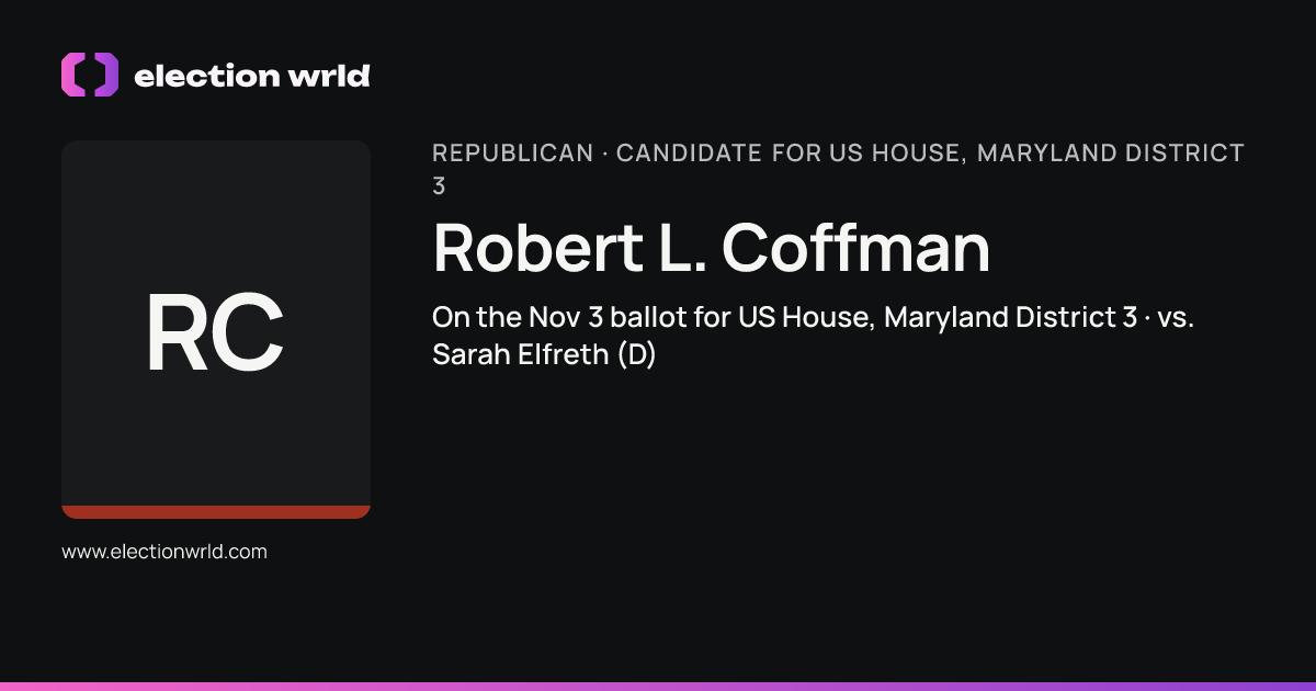 Profile card for Robert L. Coffman
