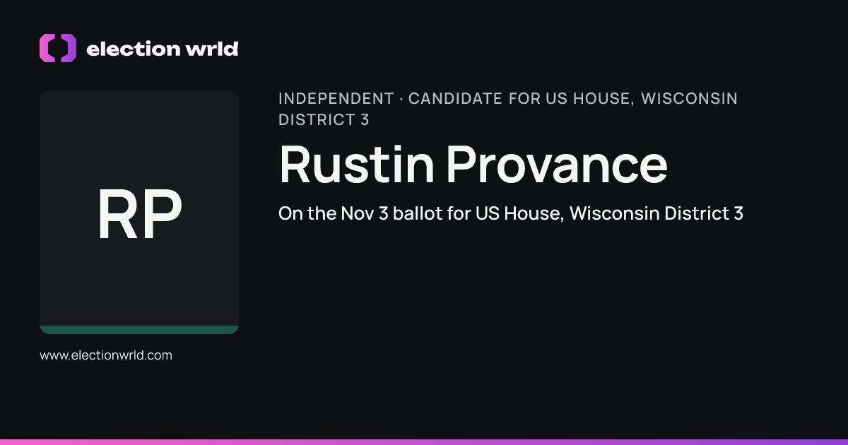 Profile card for Rustin Provance