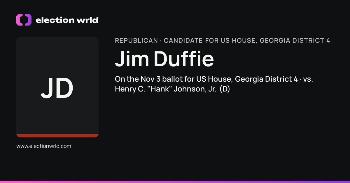 Profile card for Jim Duffie