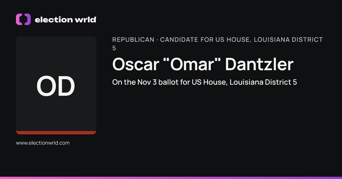 Profile card for Oscar "Omar" Dantzler