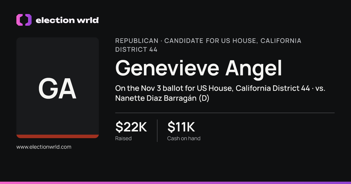 Profile card for Genevieve Angel