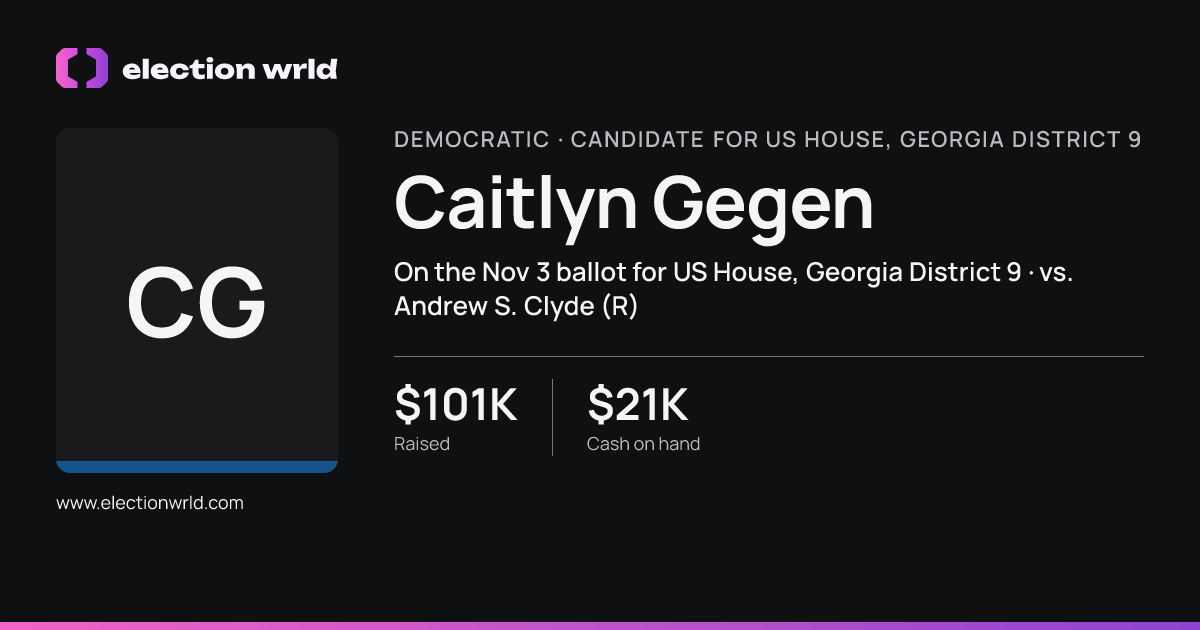 Profile card for Caitlyn Gegen