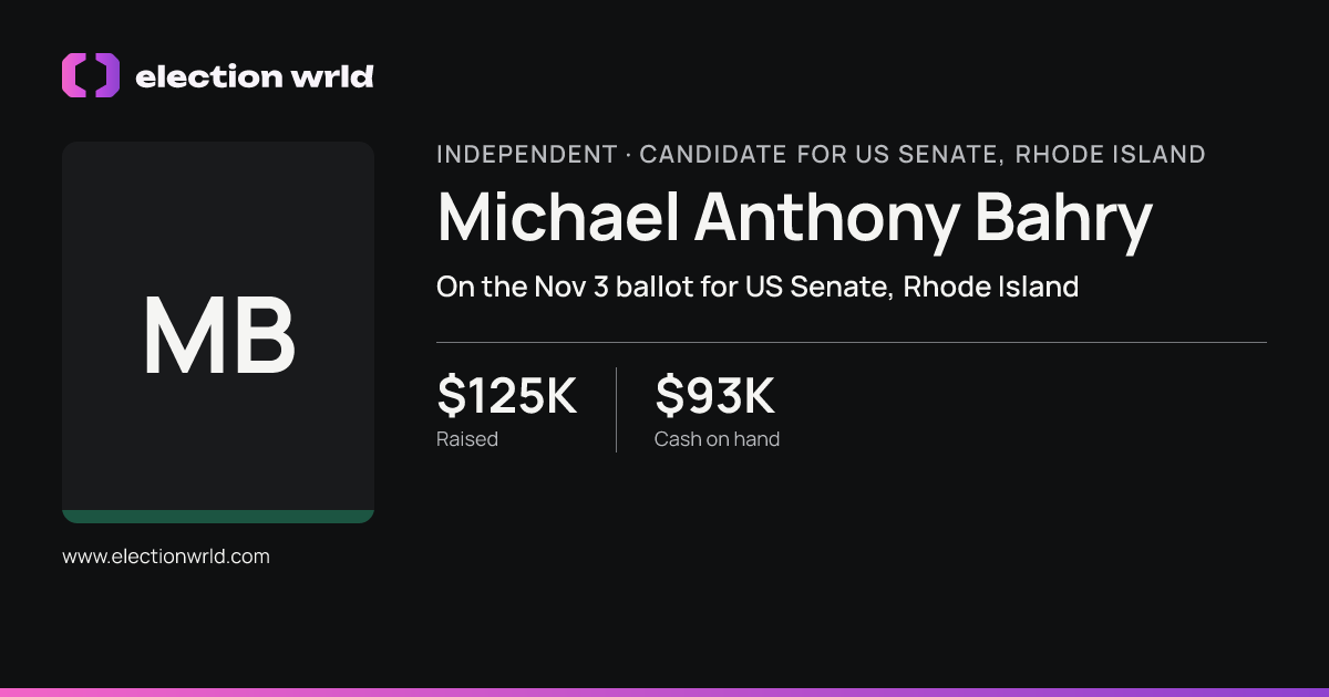 Profile card for Michael Anthony Bahry