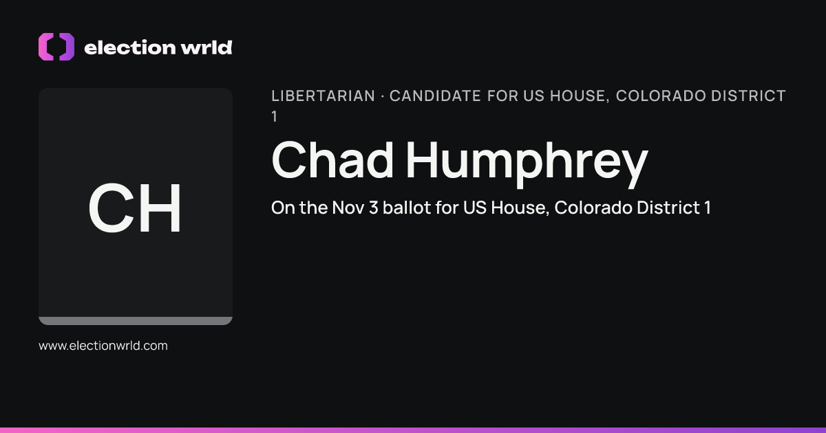 Profile card for Chad Humphrey