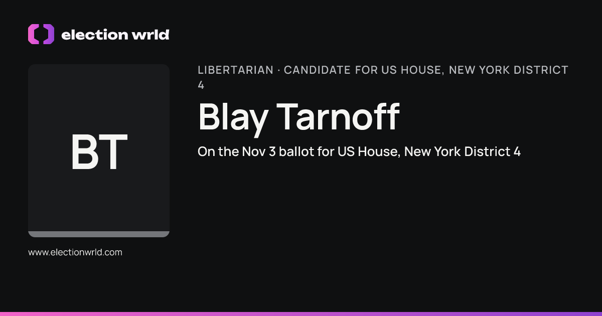 Profile card for Blay Tarnoff