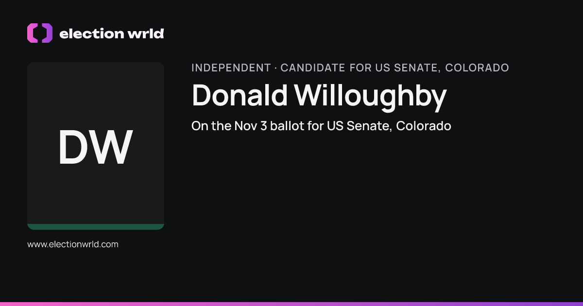 Profile card for Donald Willoughby