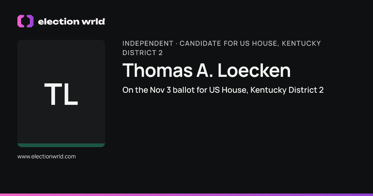 Profile card for Thomas A. Loecken
