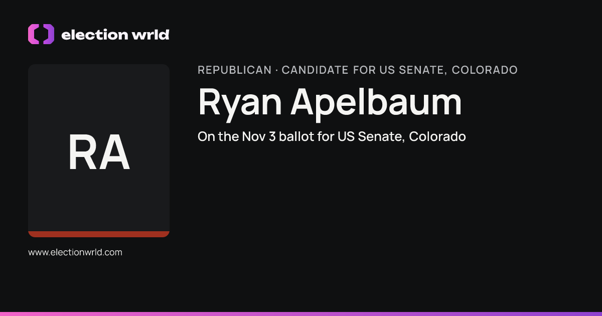 Profile card for Ryan Apelbaum