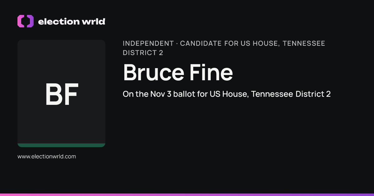 Profile card for Bruce Fine