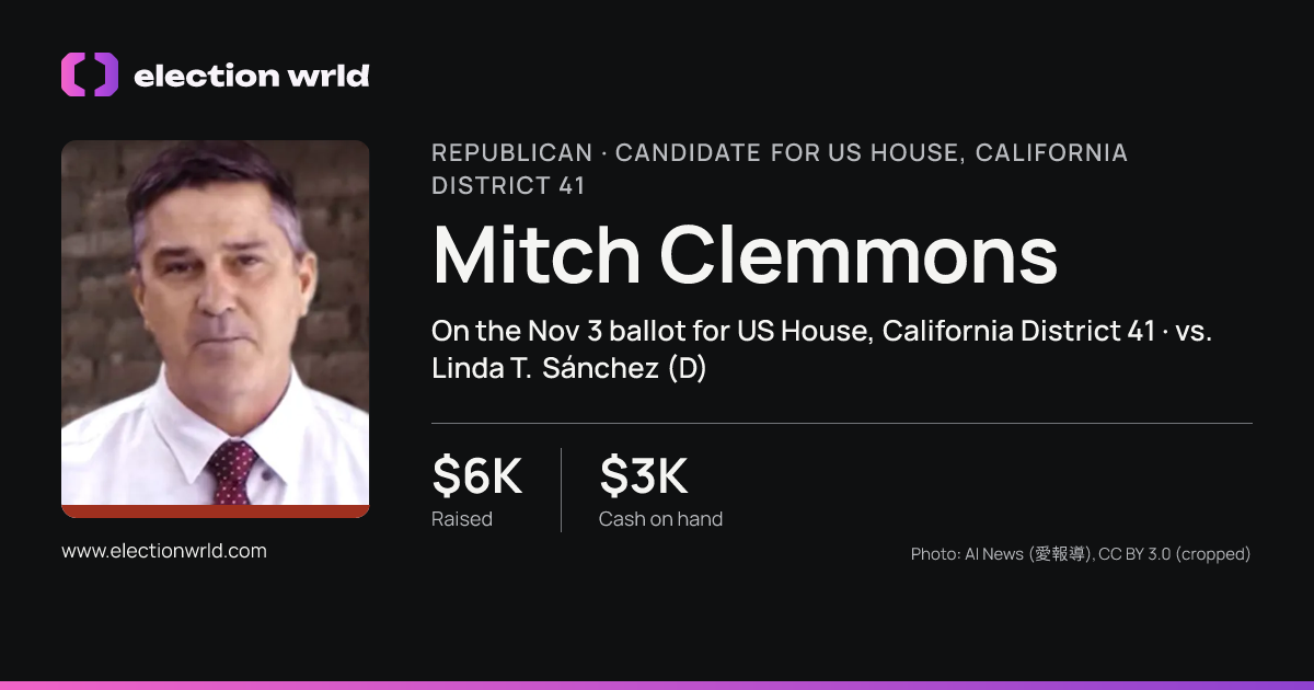 Profile card for Mitch Clemmons