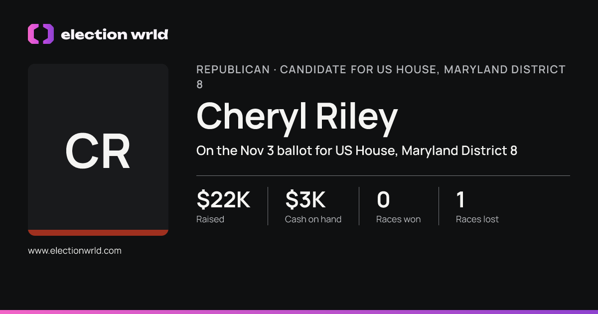Profile card for Cheryl Riley