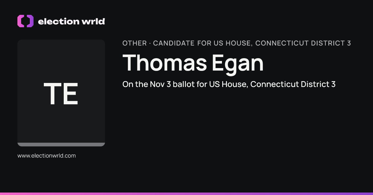 Profile card for Thomas Egan