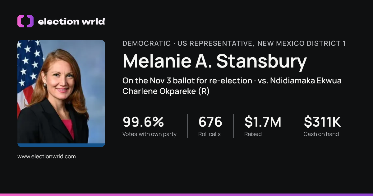 Profile card for Melanie A. Stansbury